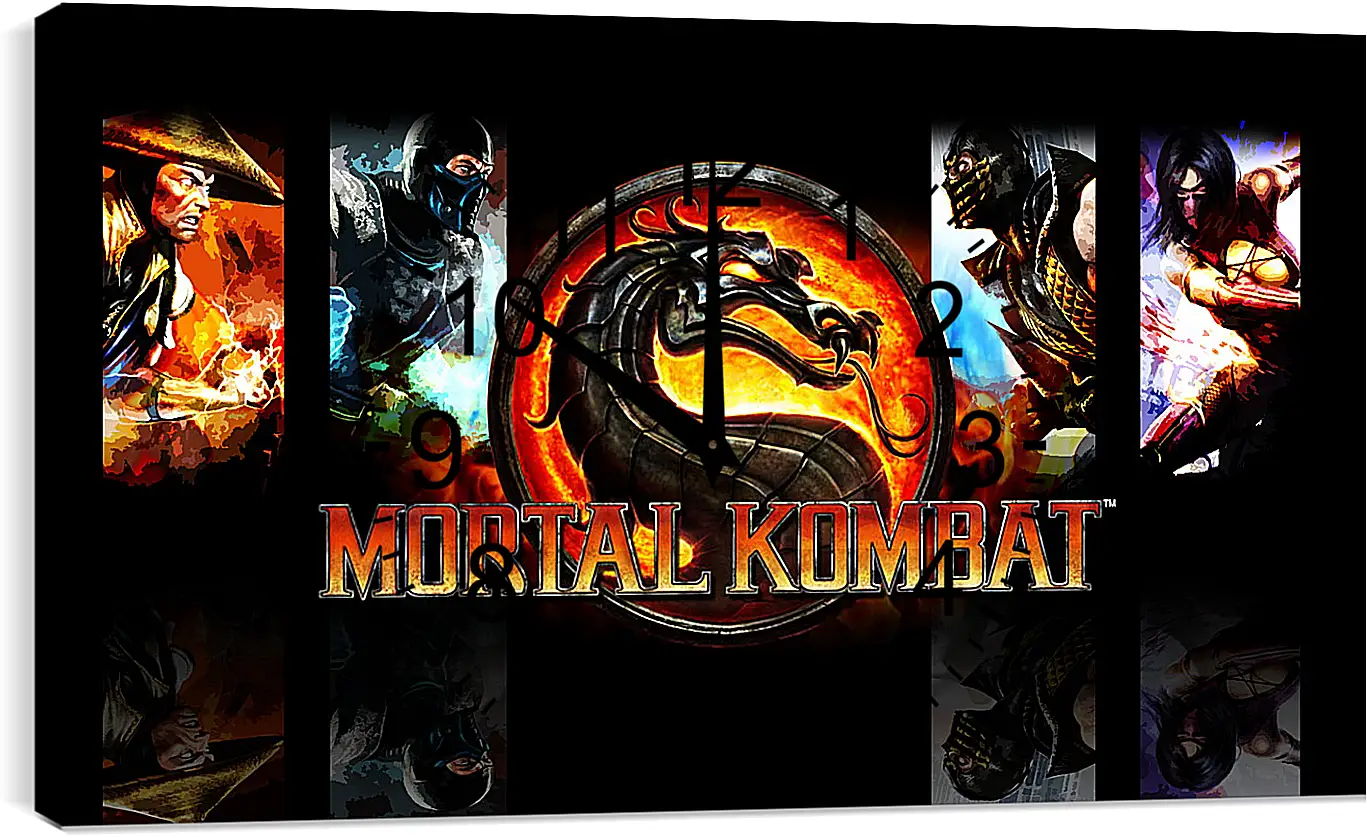 Часы картина - Mortal  Kombat