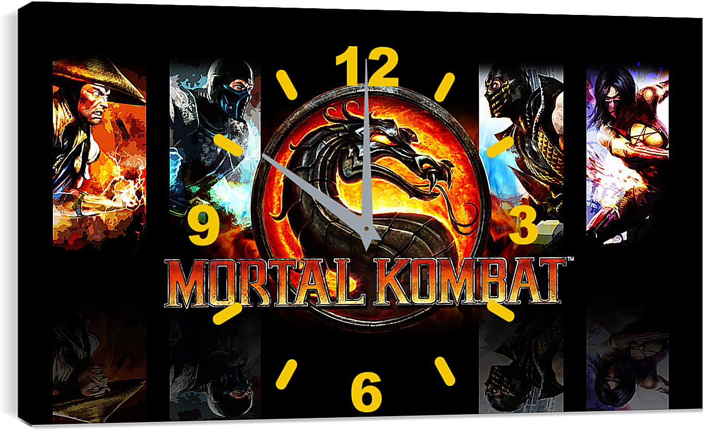 Часы картина - Mortal  Kombat