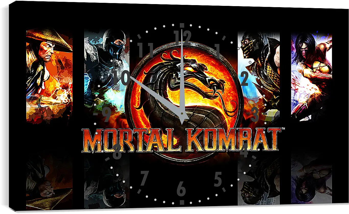 Часы картина - Mortal  Kombat