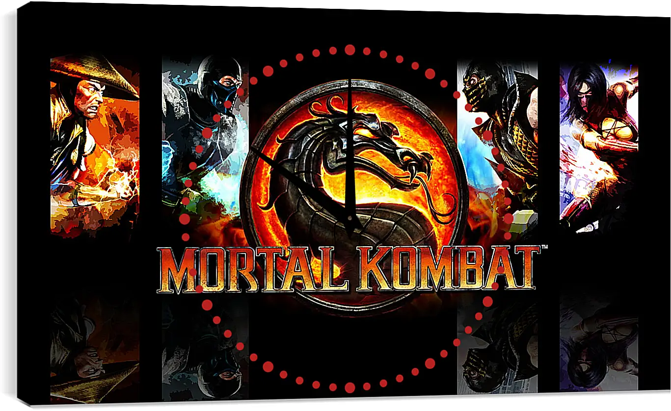 Часы картина - Mortal  Kombat