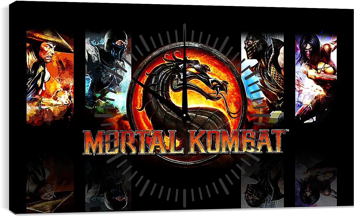 Часы картина - Mortal  Kombat