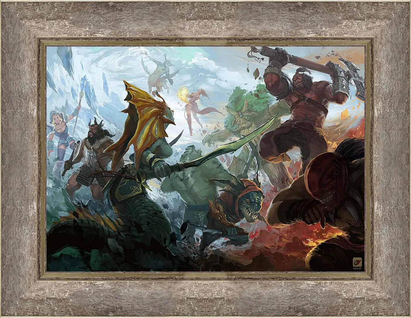 Картина в раме - DotA 2