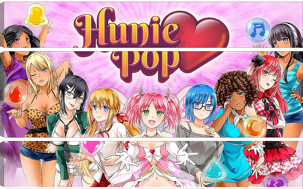 Модульная картина - HuniePop
