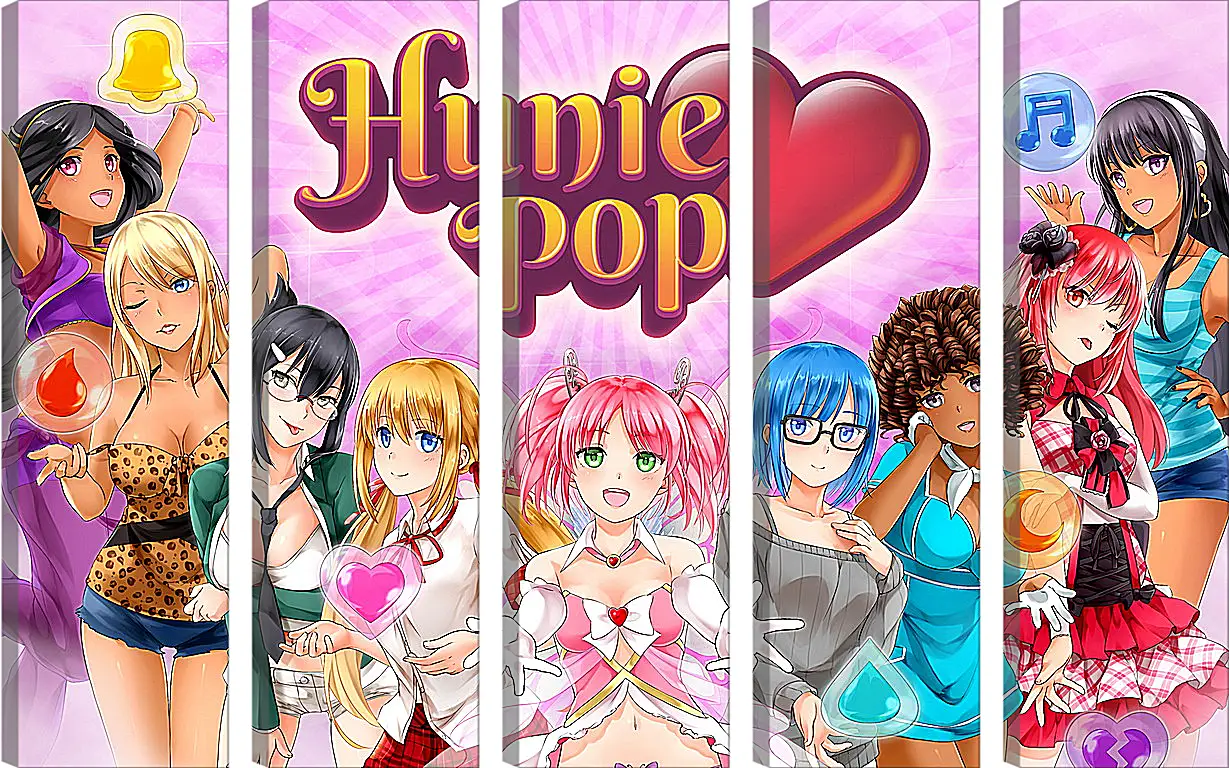 Модульная картина - HuniePop
