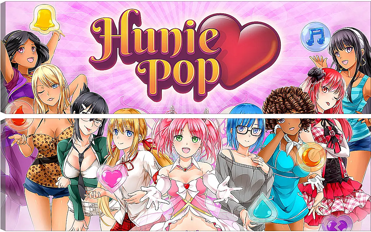 Модульная картина - HuniePop
