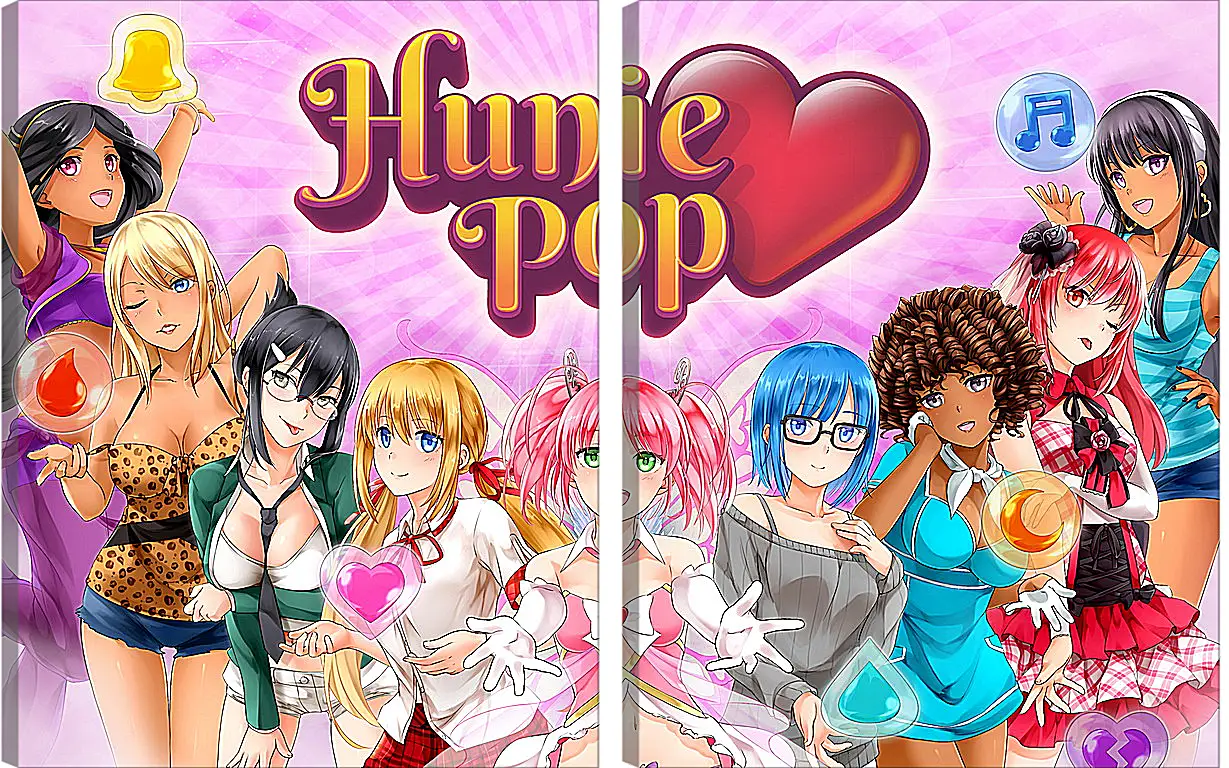 Модульная картина - HuniePop
