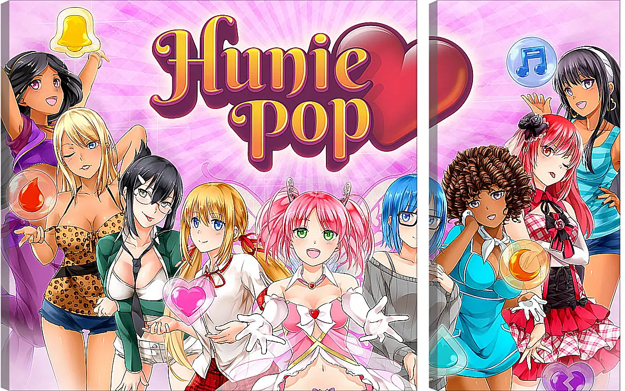 Модульная картина - HuniePop
