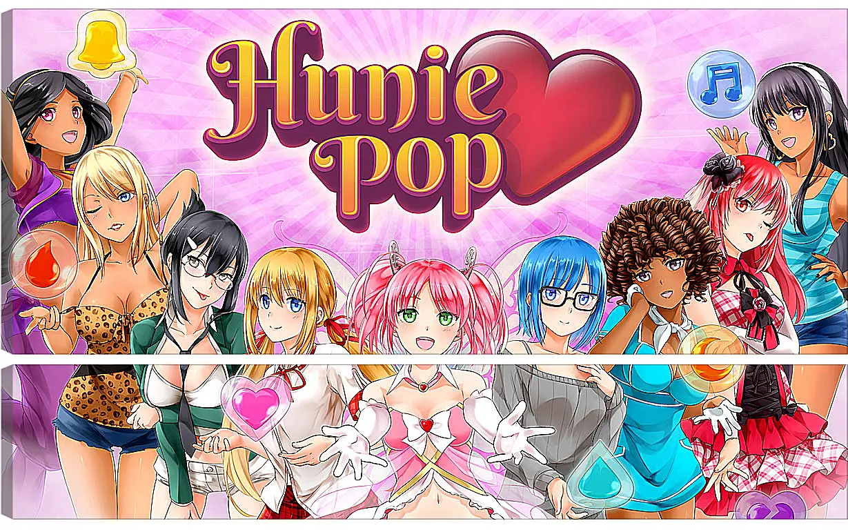 Модульная картина - HuniePop
