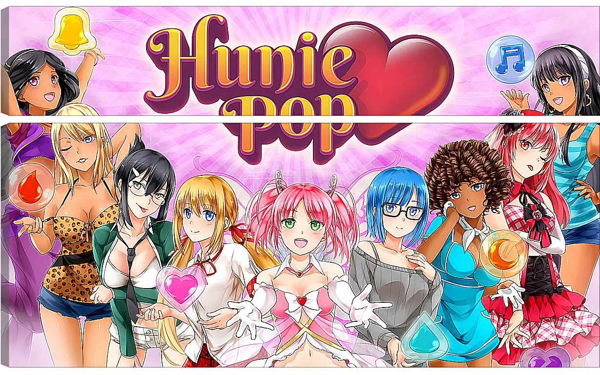 Модульная картина - HuniePop
