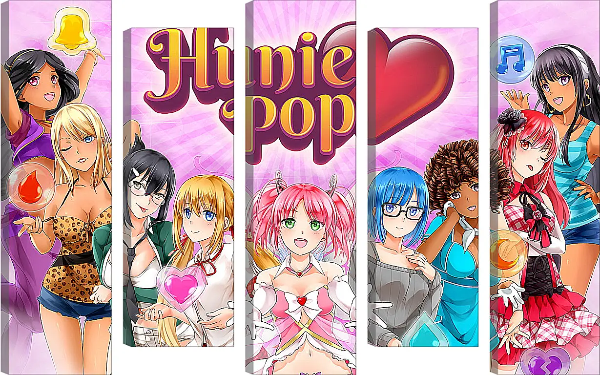 Модульная картина - HuniePop
