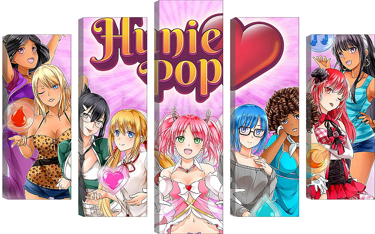 Модульная картина - HuniePop
