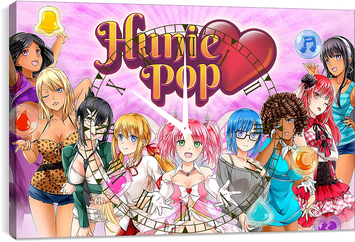 Часы картина - HuniePop
