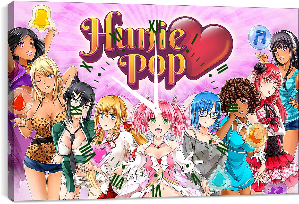 Часы картина - HuniePop
