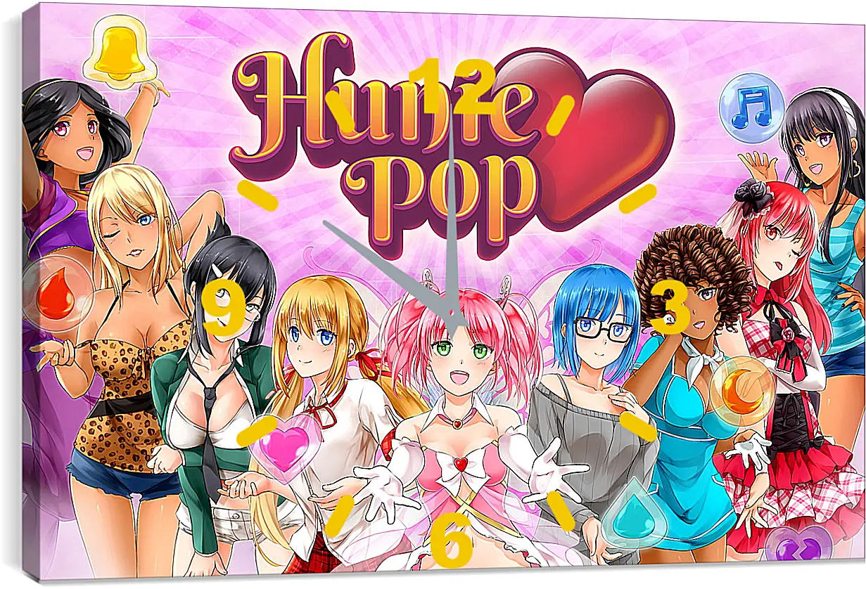 Часы картина - HuniePop
