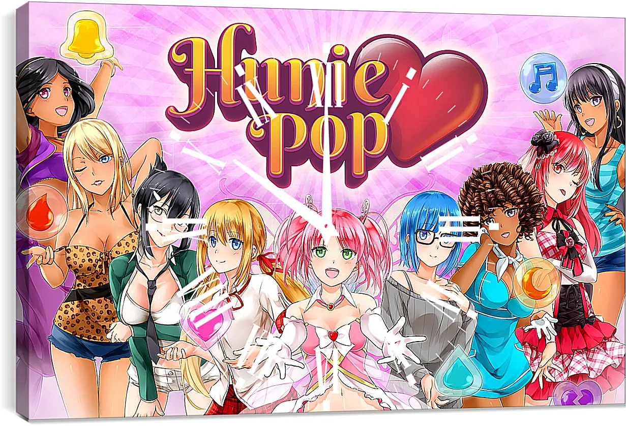 Часы картина - HuniePop
