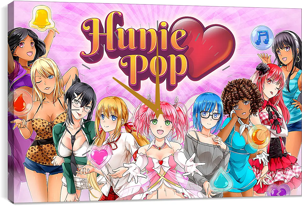 Часы картина - HuniePop
