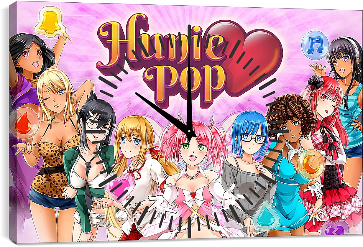 Часы картина - HuniePop
