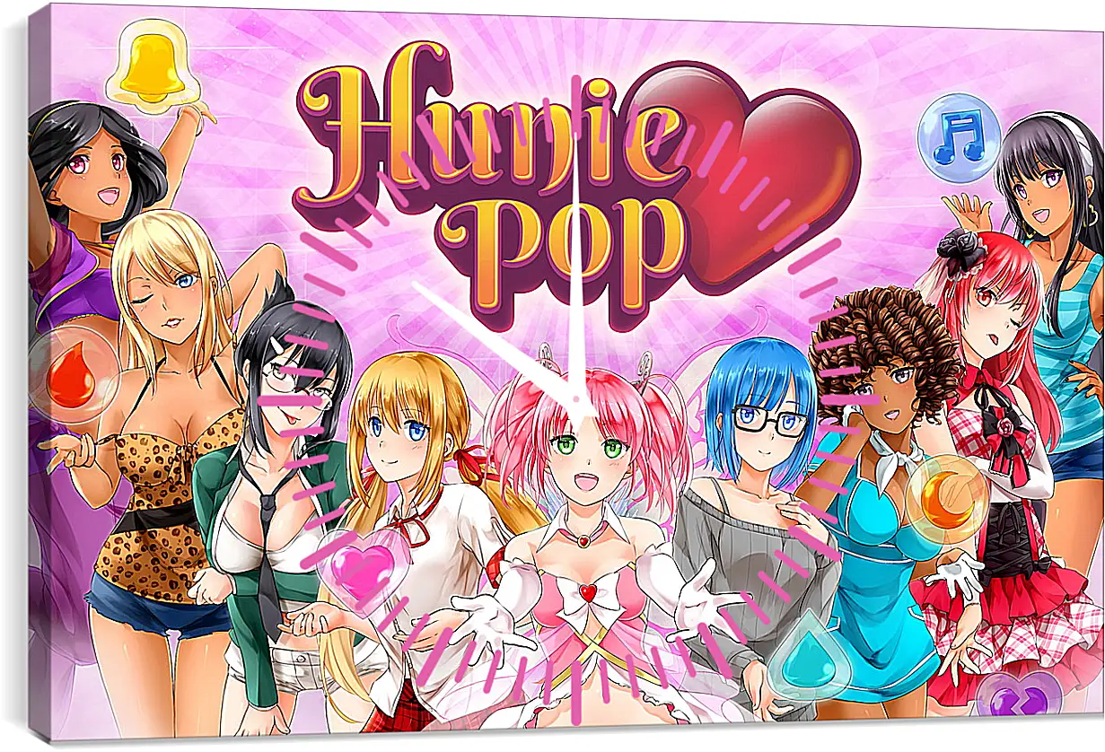 Часы картина - HuniePop
