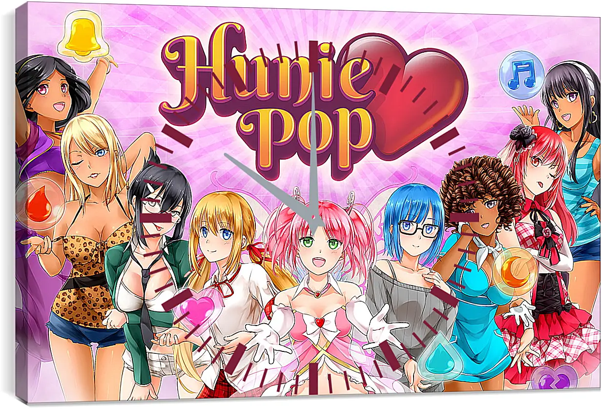 Часы картина - HuniePop
