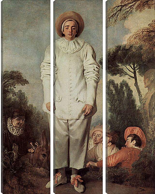 Модульная картина - Пьеро. Жан Антуан Ватто