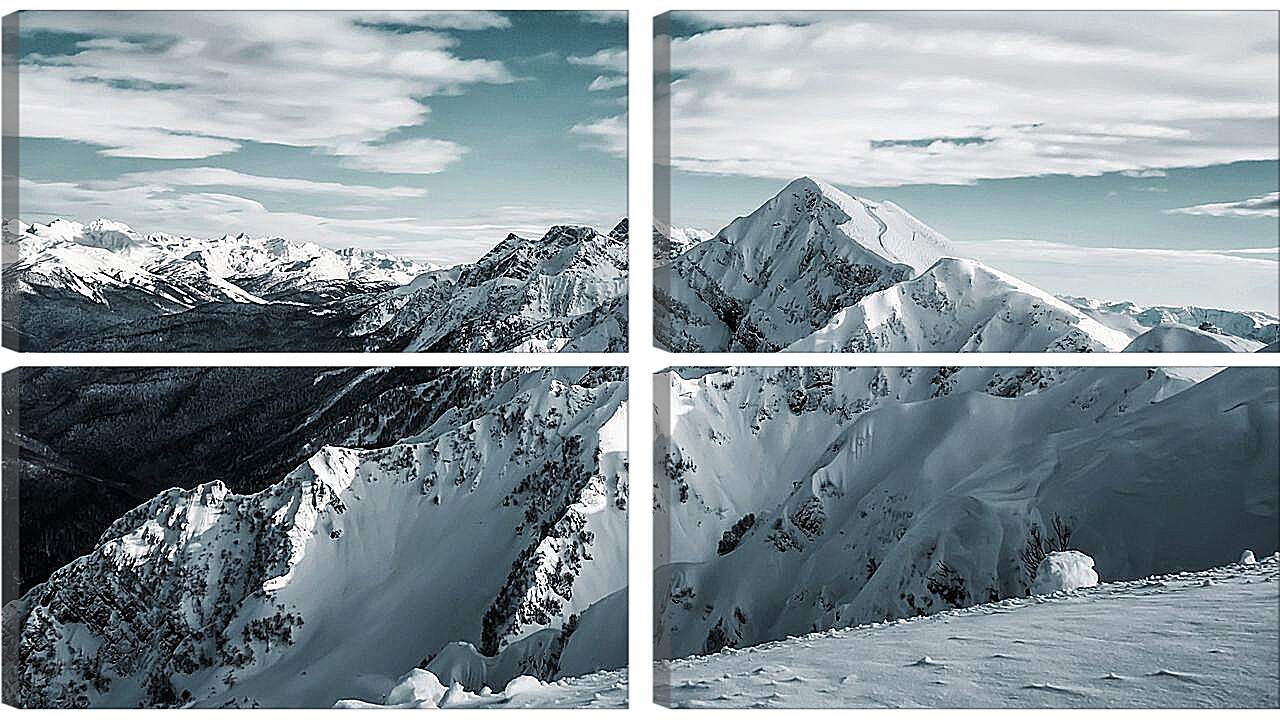 Модульная картина - Вершины гор