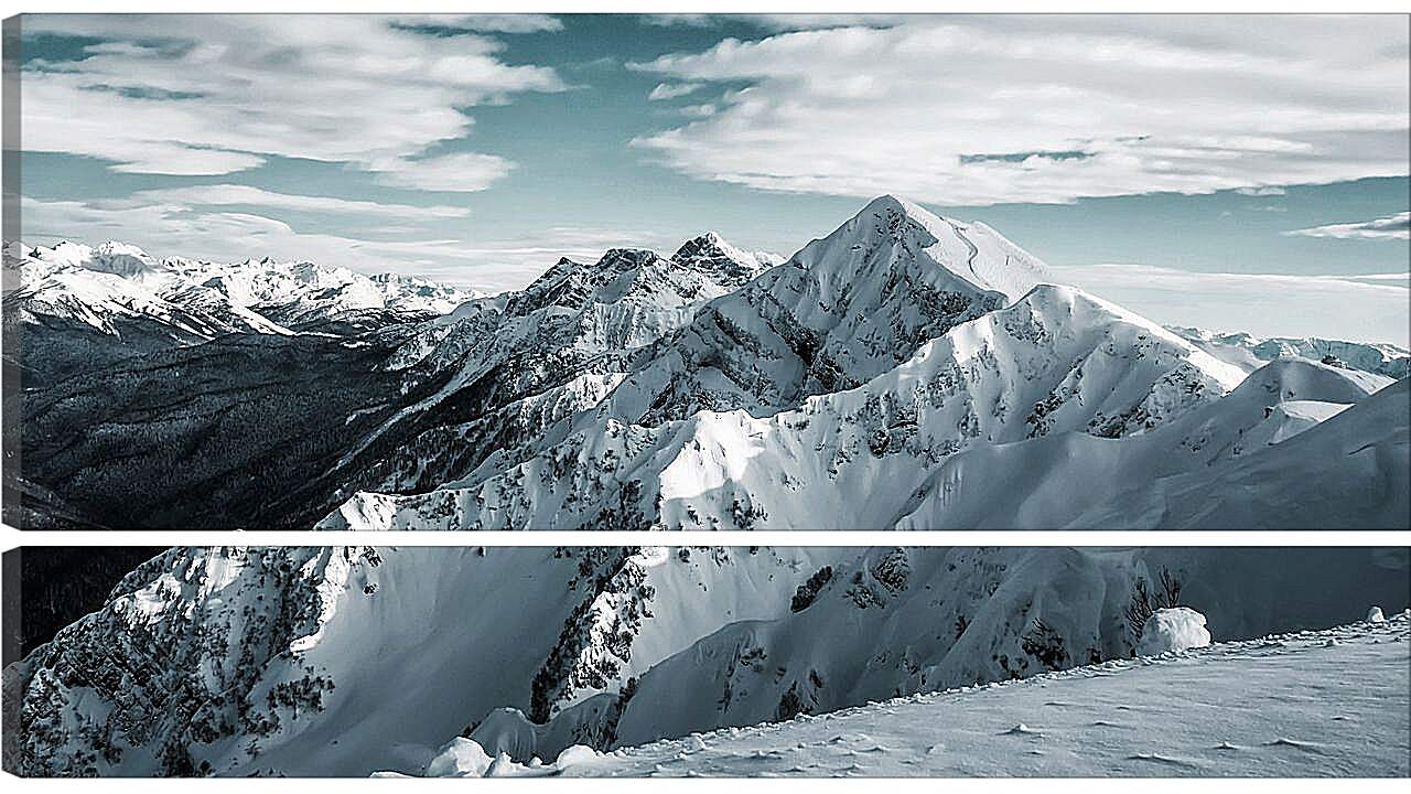 Модульная картина - Вершины гор