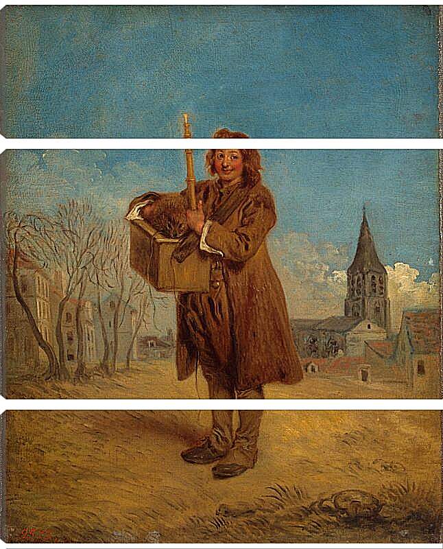 Модульная картина - Савояр с сурком. Жан Антуан Ватто