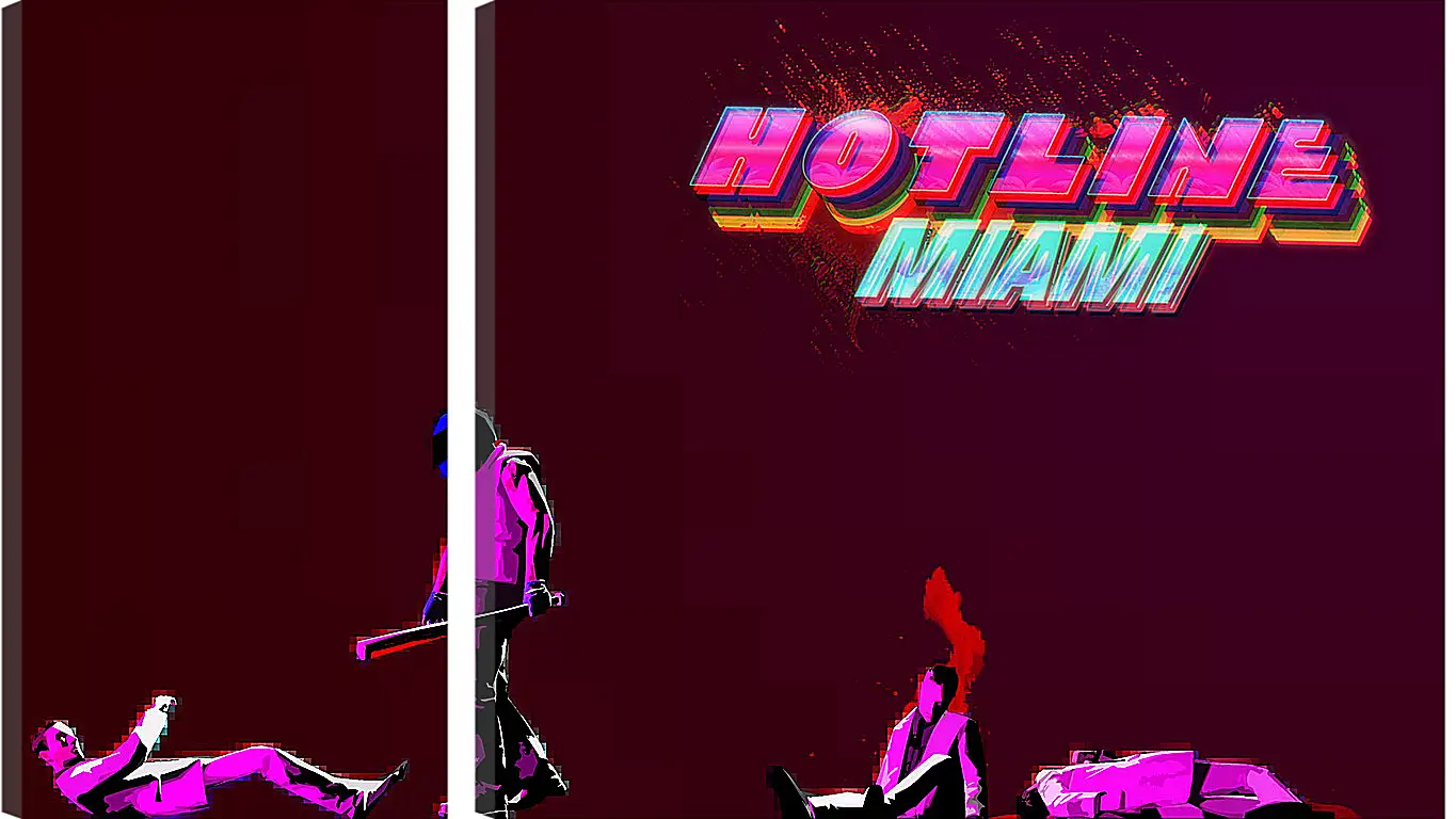 Модульная картина - Hotline Miami
