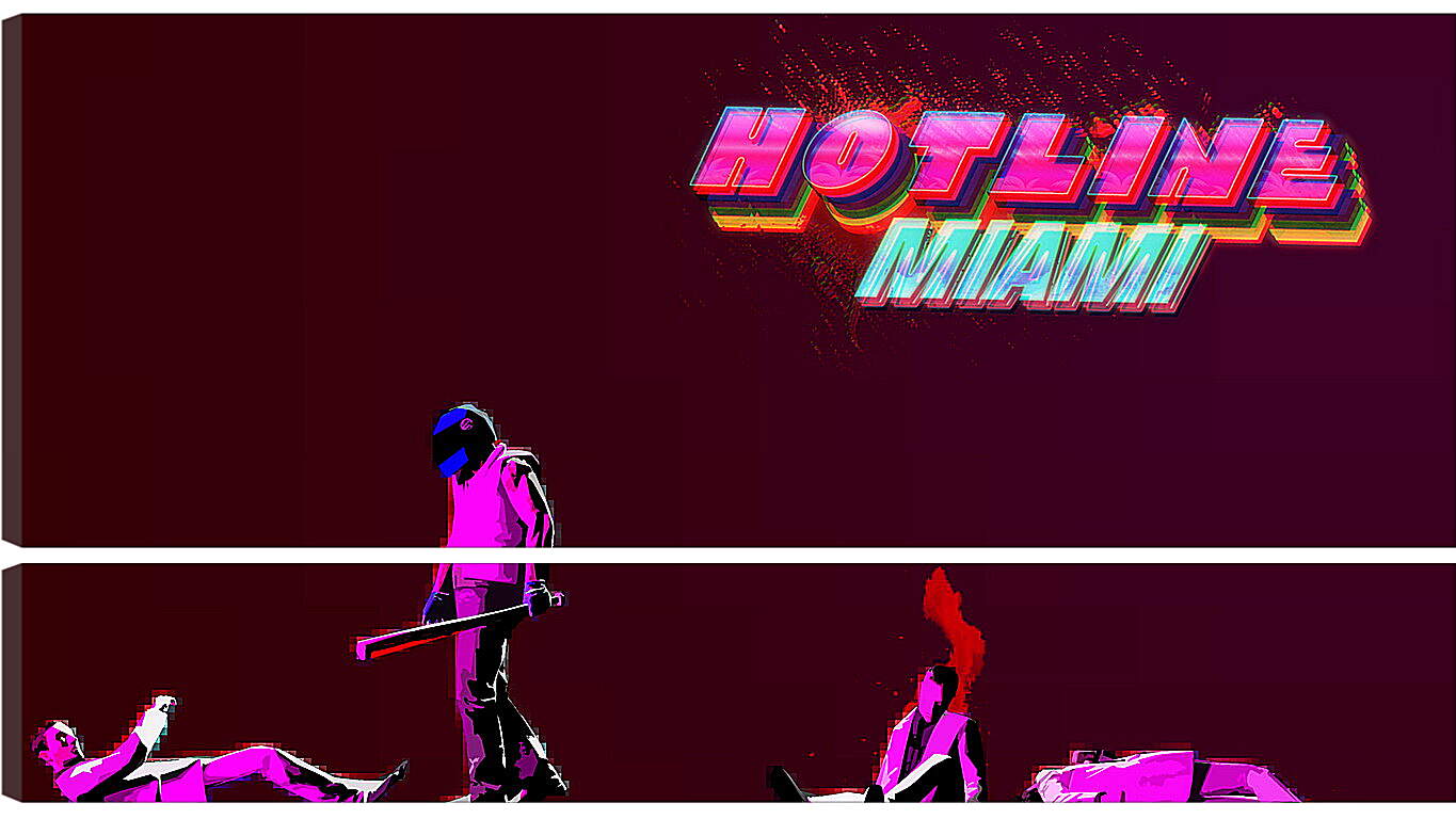 Модульная картина - Hotline Miami
