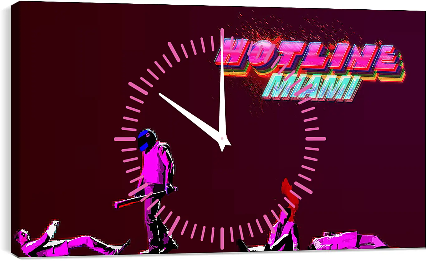 Часы картина - Hotline Miami
