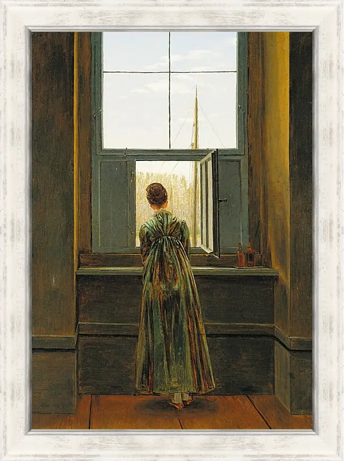 Картина в раме - Woman at a Window. Каспар Давид Фридрих