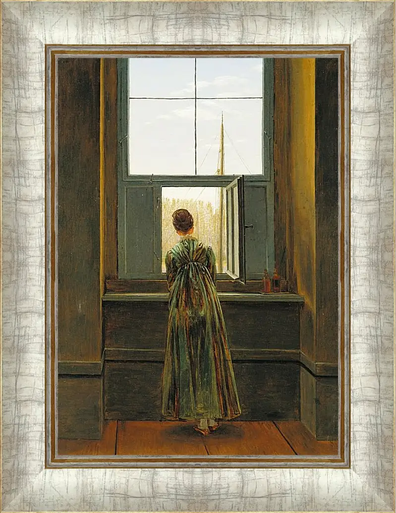 Картина в раме - Woman at a Window. Каспар Давид Фридрих