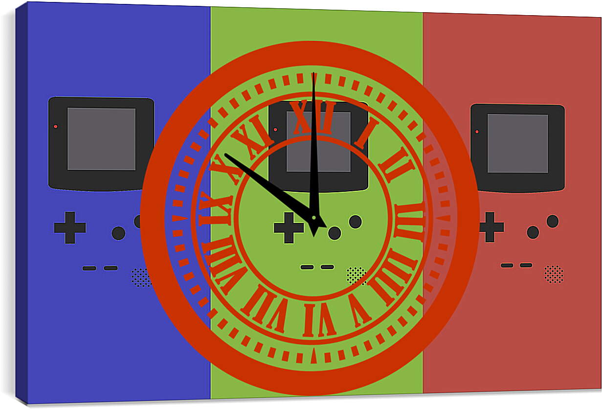 Часы картина - Gameboy
