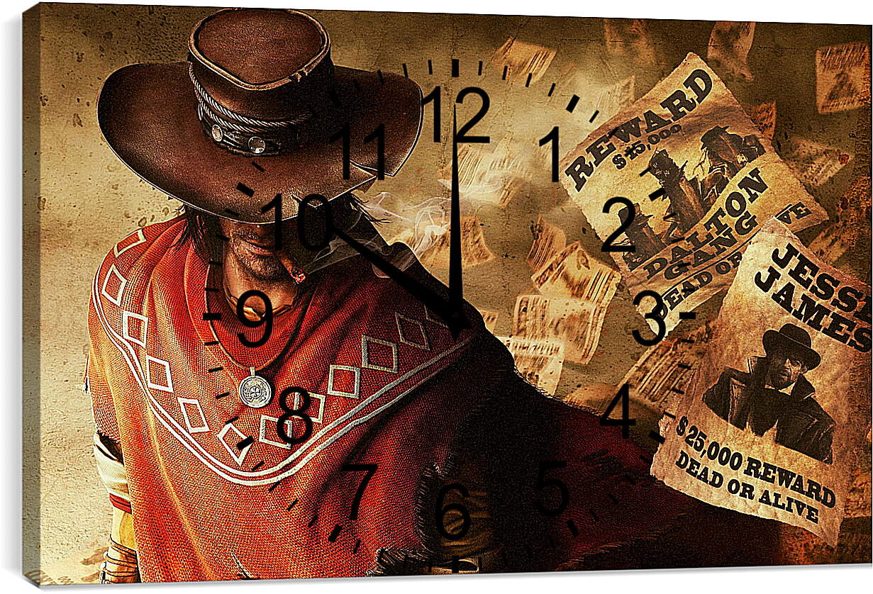 Часы картина - Call Of Juarez
