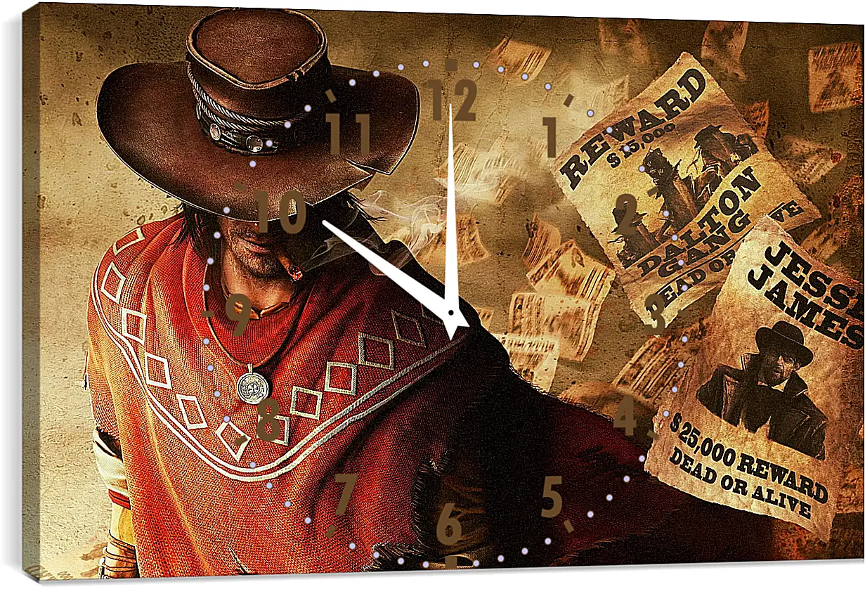 Часы картина - Call Of Juarez
