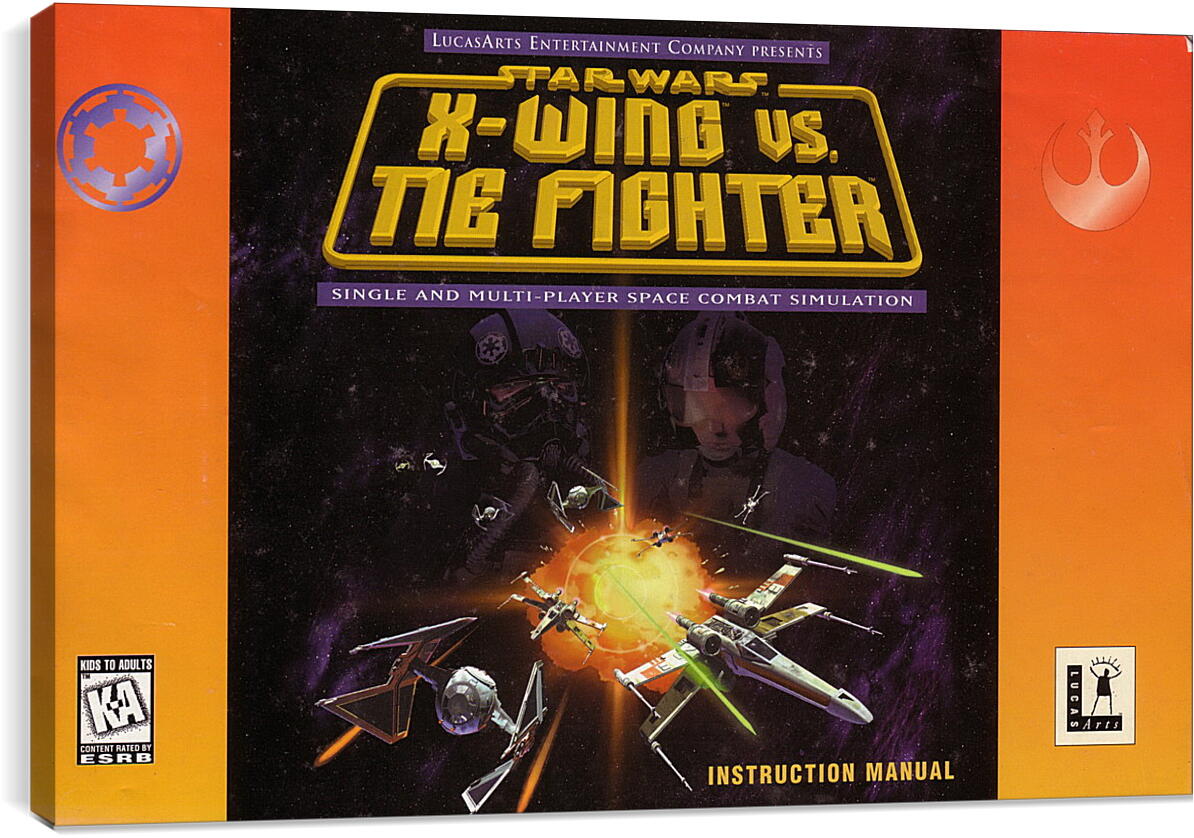 Постер и плакат - Star Wars: X-Wing Vs. TIE Fighter