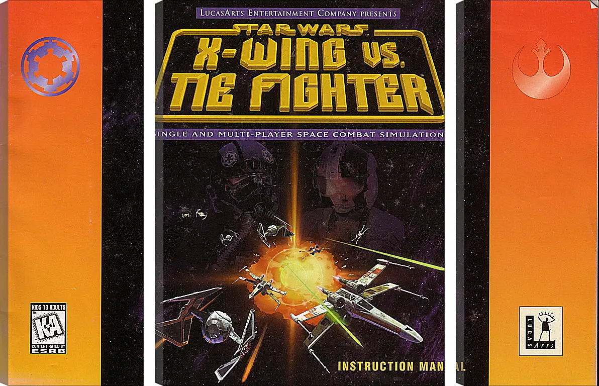 Модульная картина - Star Wars: X-Wing Vs. TIE Fighter