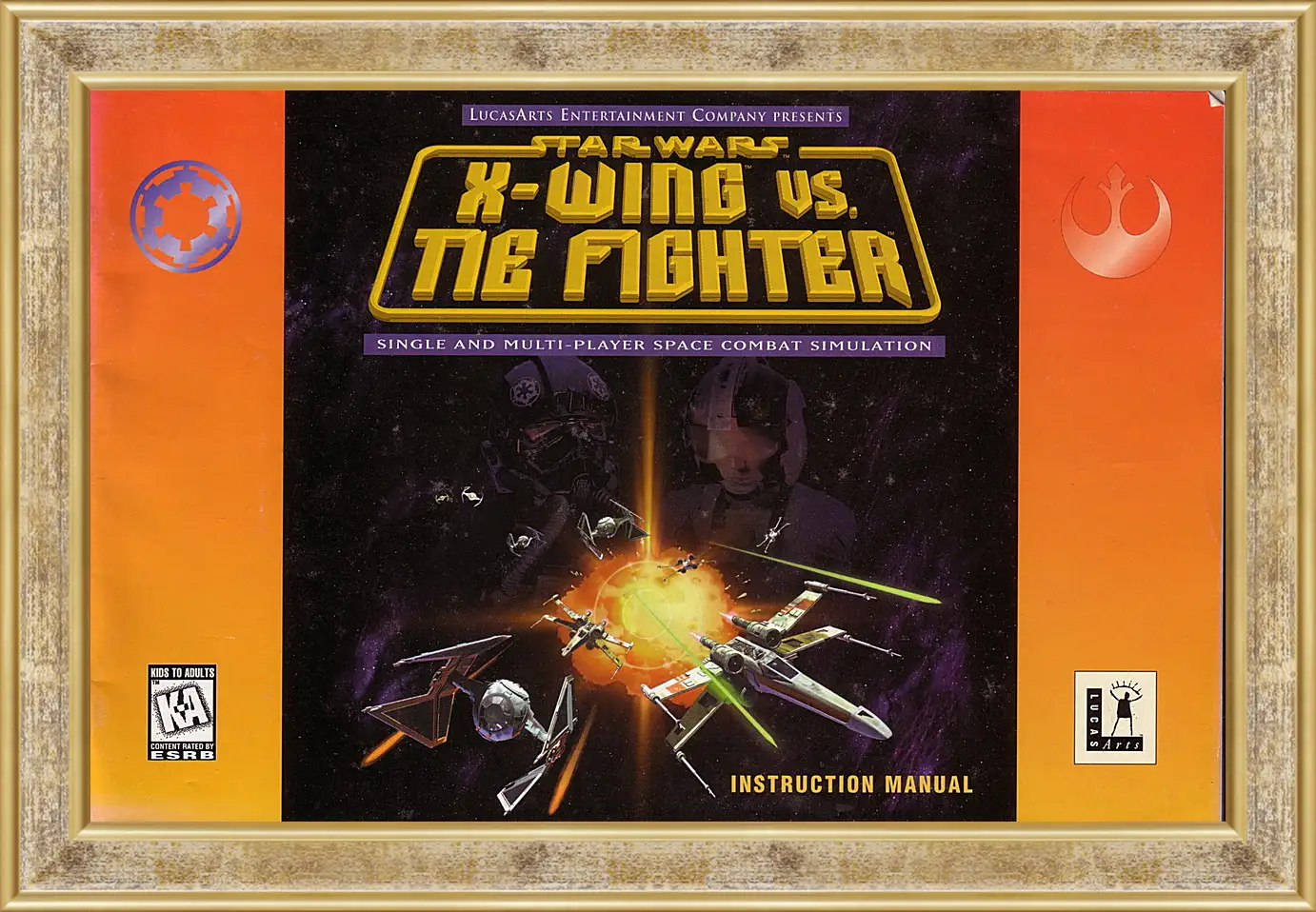 Картина в раме - Star Wars: X-Wing Vs. TIE Fighter