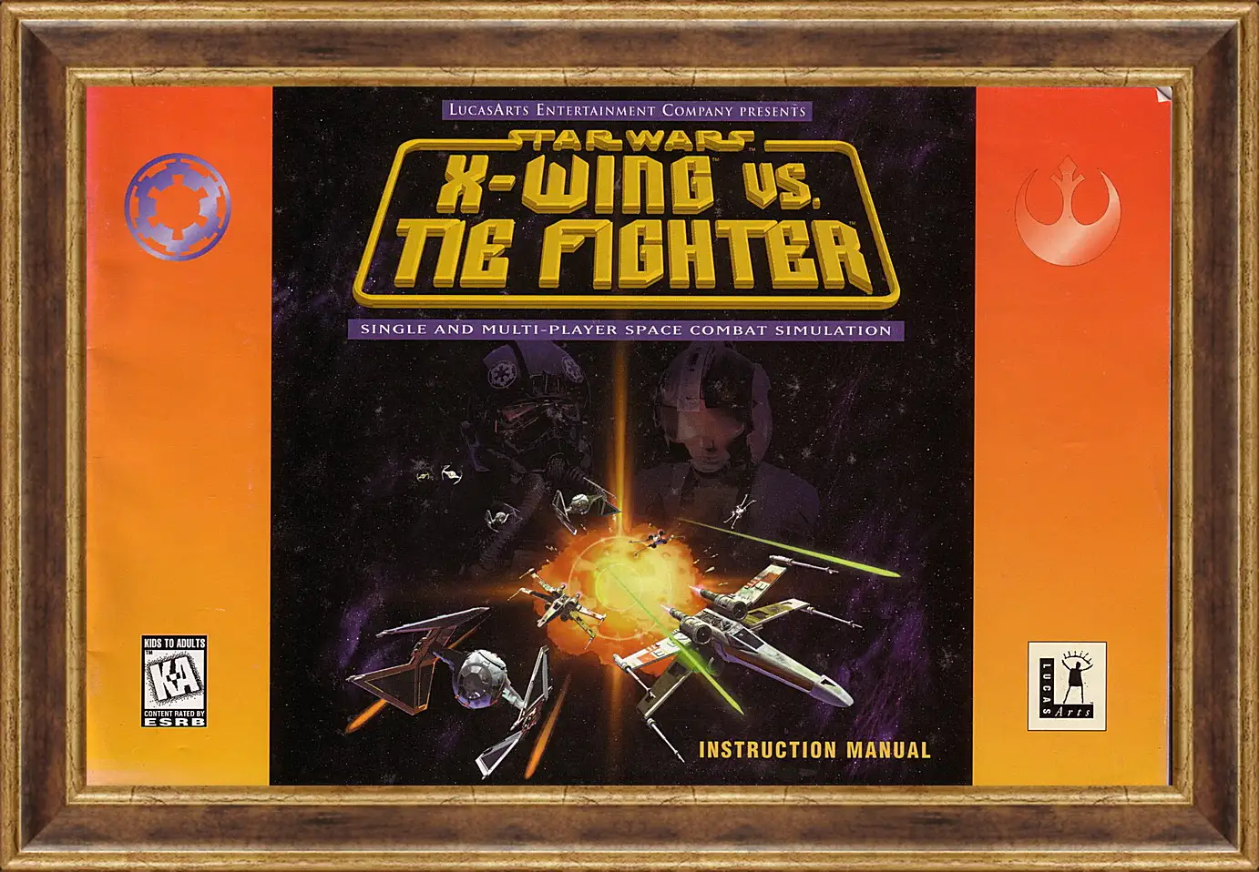 Картина в раме - Star Wars: X-Wing Vs. TIE Fighter