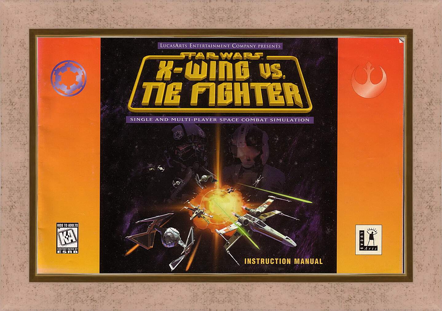 Картина в раме - Star Wars: X-Wing Vs. TIE Fighter