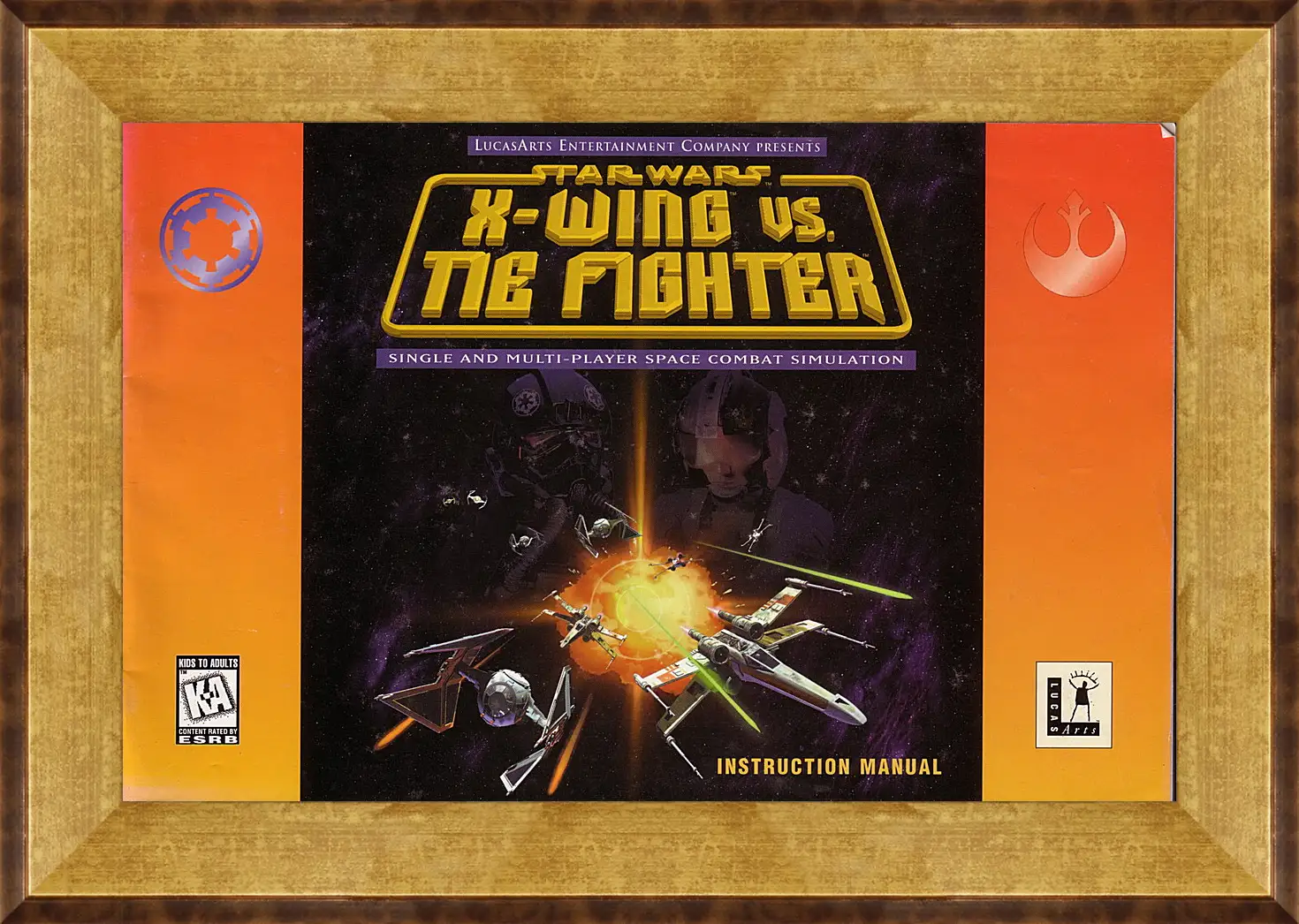 Картина в раме - Star Wars: X-Wing Vs. TIE Fighter