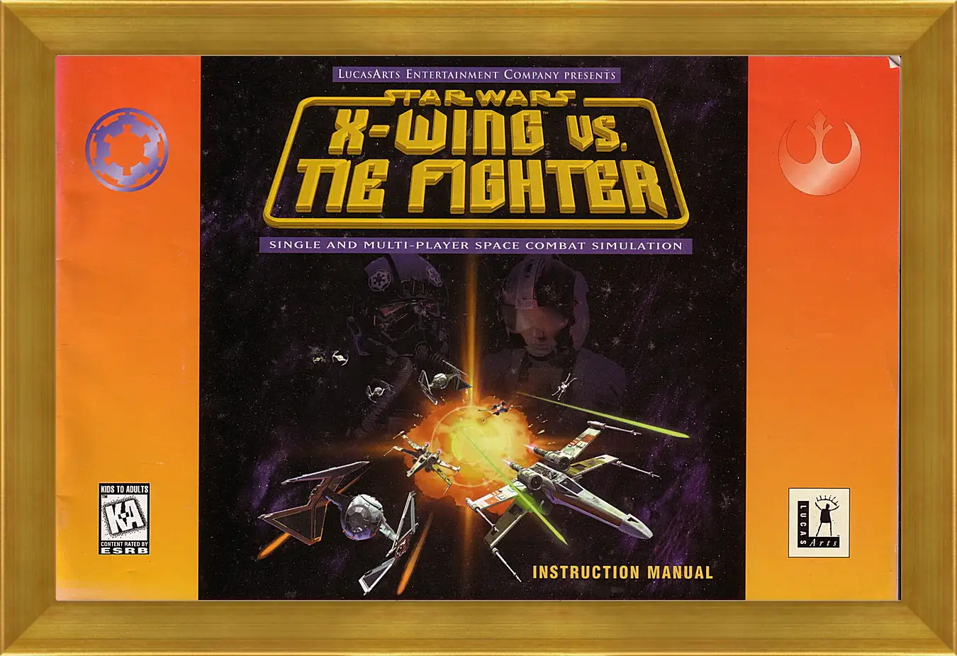 Картина в раме - Star Wars: X-Wing Vs. TIE Fighter