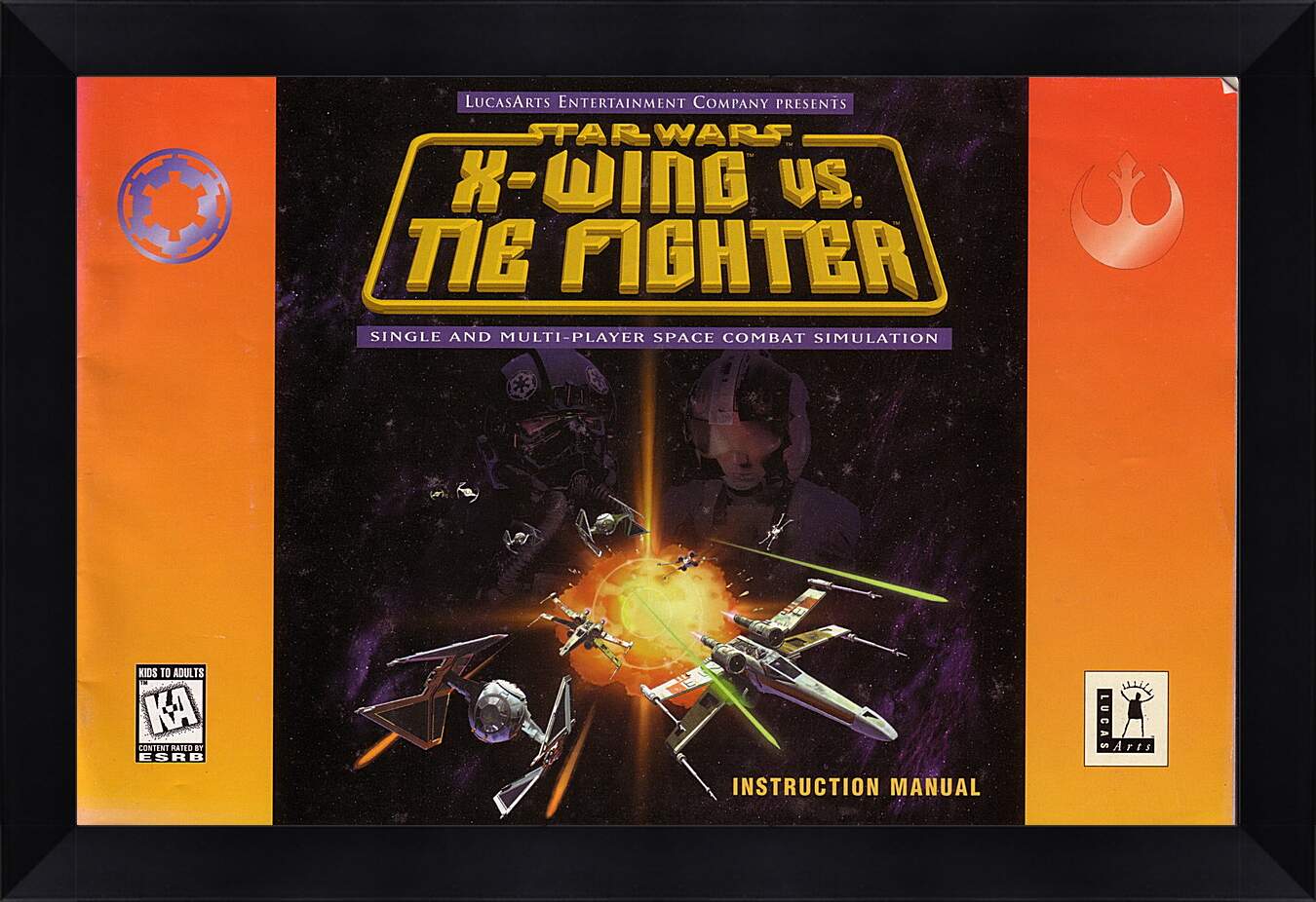 Картина в раме - Star Wars: X-Wing Vs. TIE Fighter