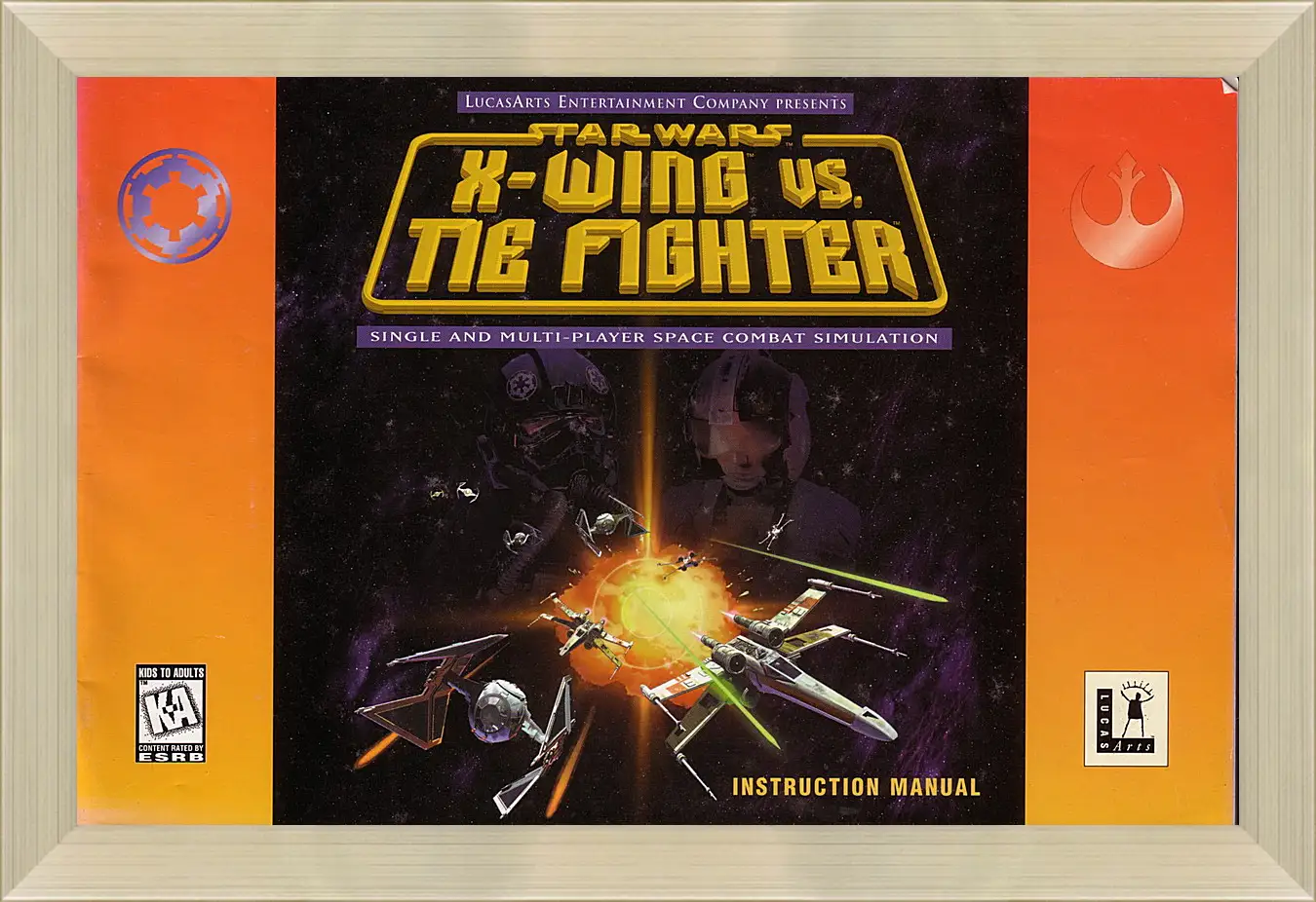 Картина в раме - Star Wars: X-Wing Vs. TIE Fighter