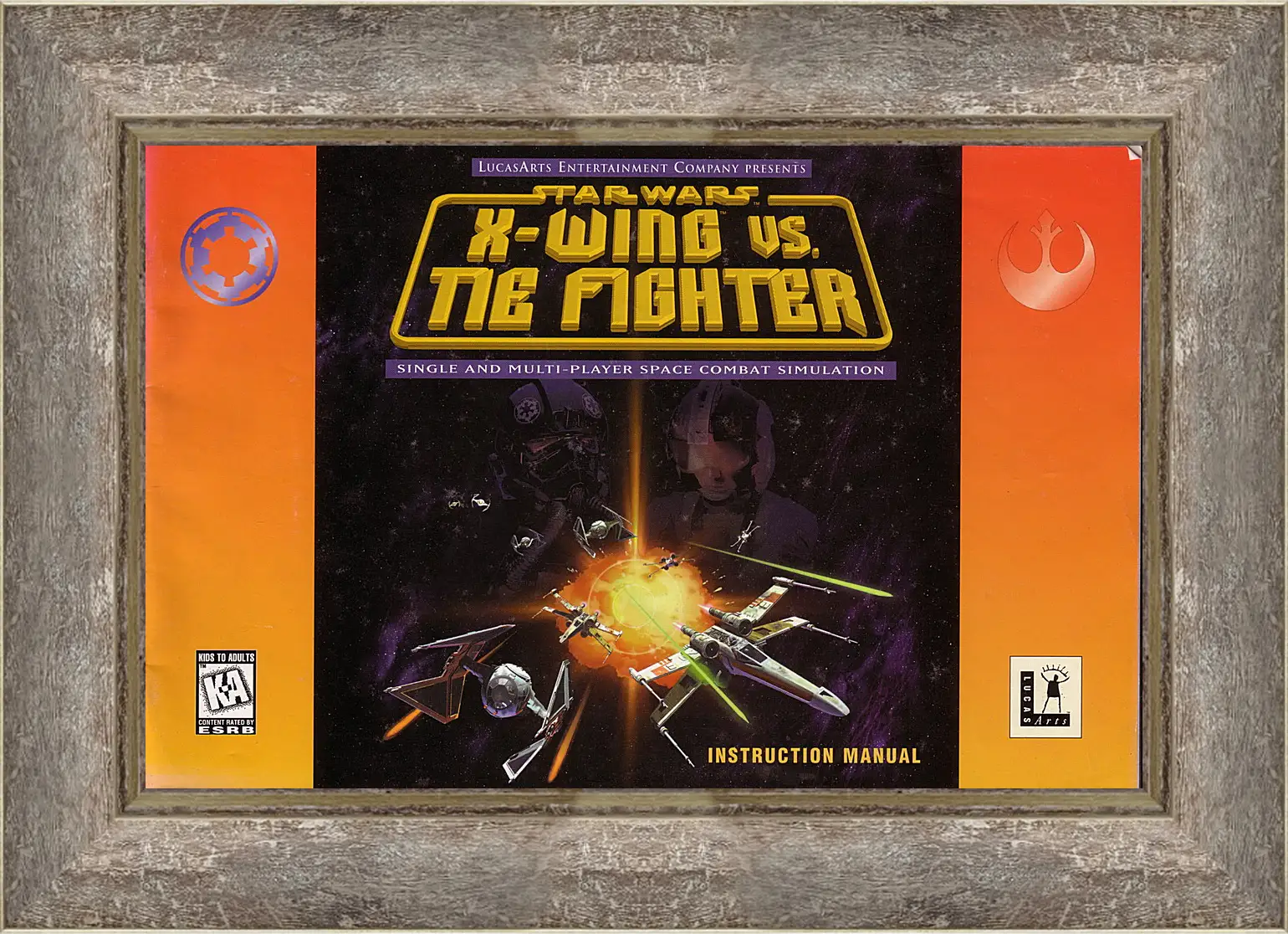 Картина в раме - Star Wars: X-Wing Vs. TIE Fighter