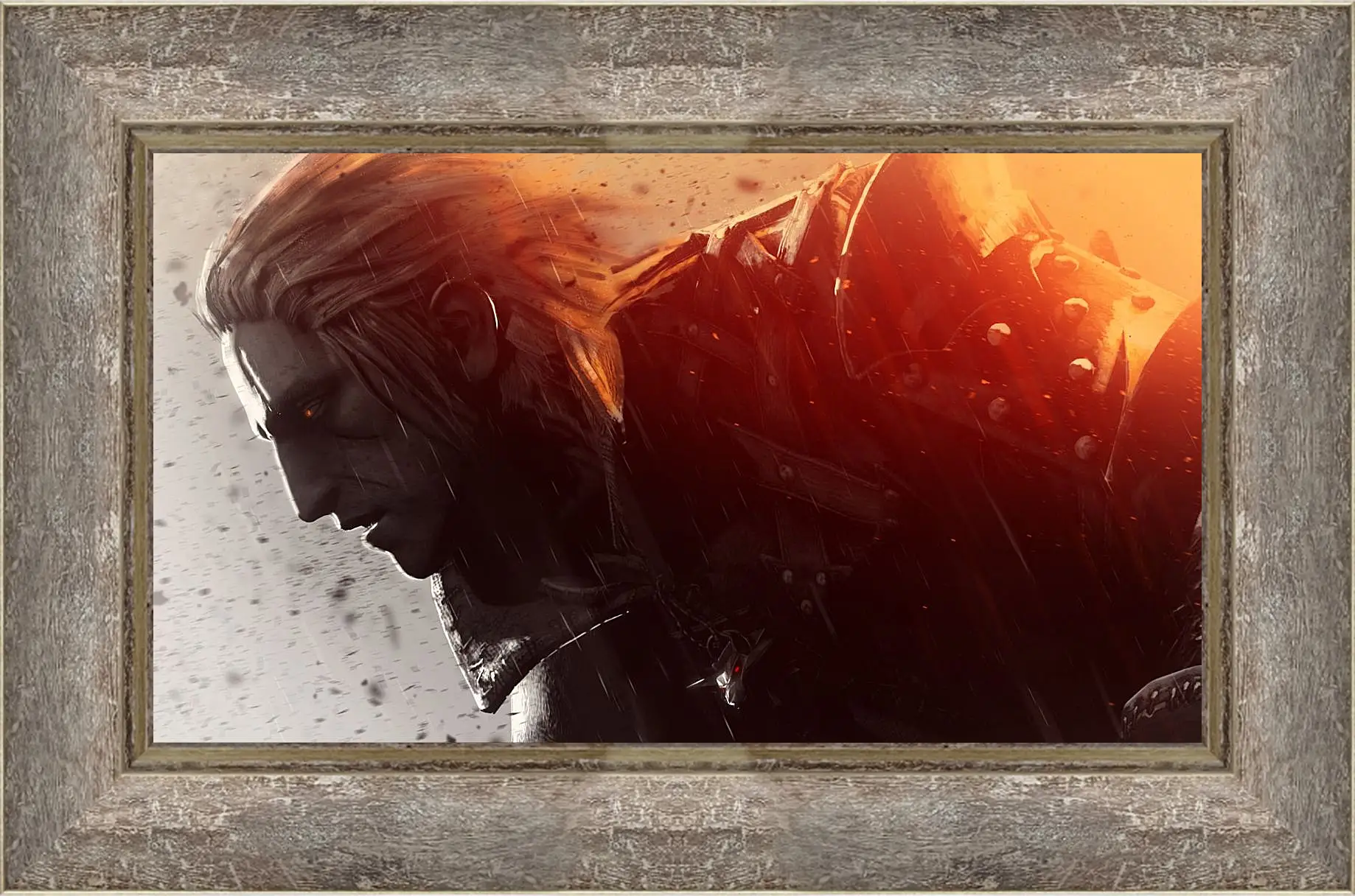 Картина в раме - The Witcher (Ведьмак), устремлённый Геральт