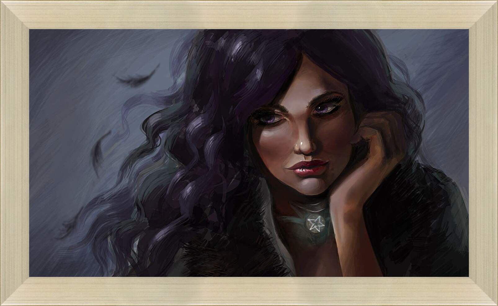Картина в раме - The Witcher (Ведьмак), задумчивая Йеннифер