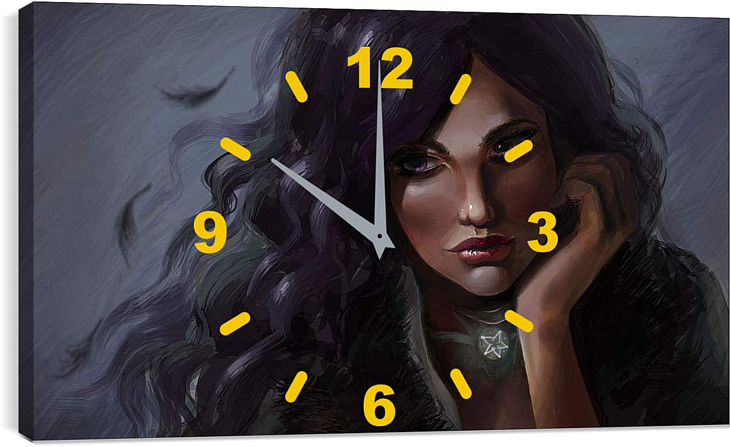 Часы картина - The Witcher (Ведьмак), задумчивая Йеннифер