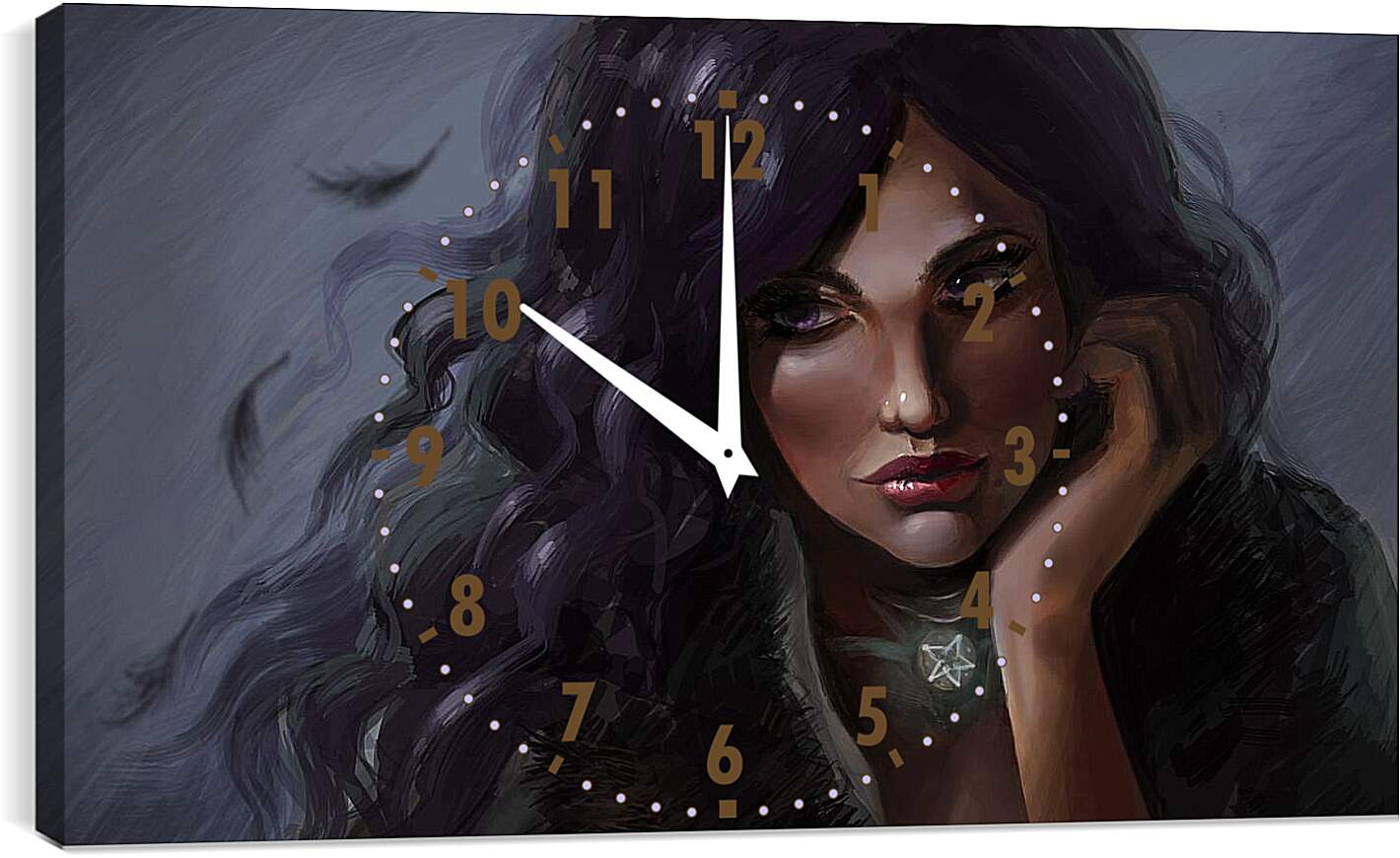 Часы картина - The Witcher (Ведьмак), задумчивая Йеннифер