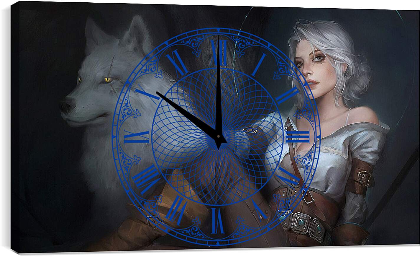 Часы картина - The Witcher (Ведьмак), Цирилла с питомцем